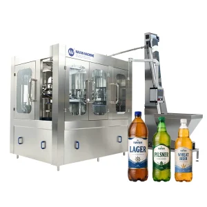 啤酒灌装机 800-1500BPH PET瓶啤酒冲洗灌装旋盖一体机